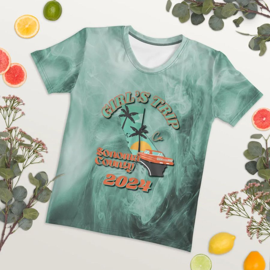 Girls Trip Sonoma County Ca 2024 All Over Print T-shirt product image (7)