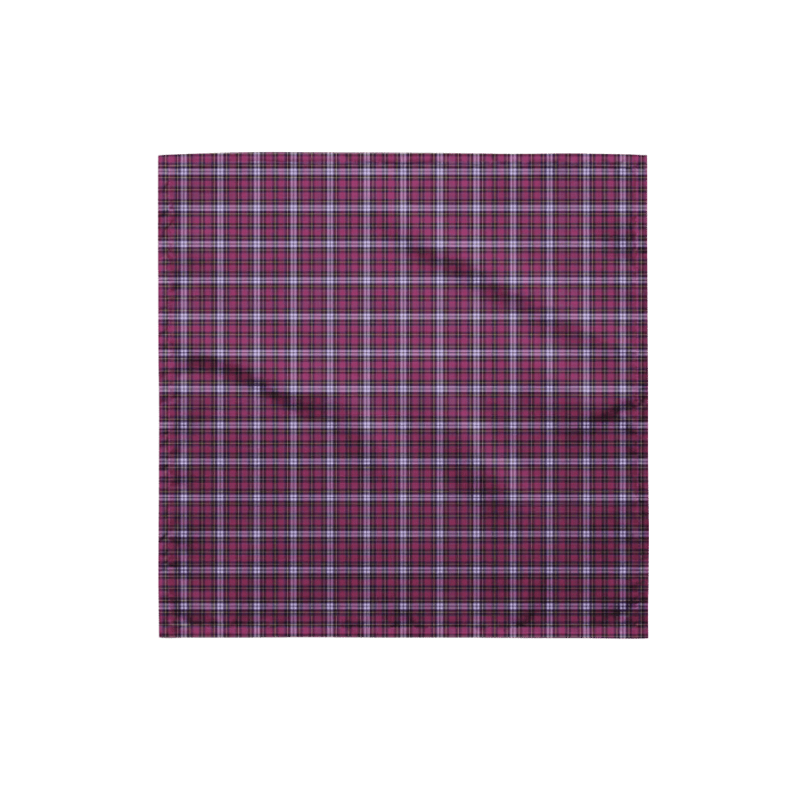 Bright Purple Plaid Bandana product image (4)
