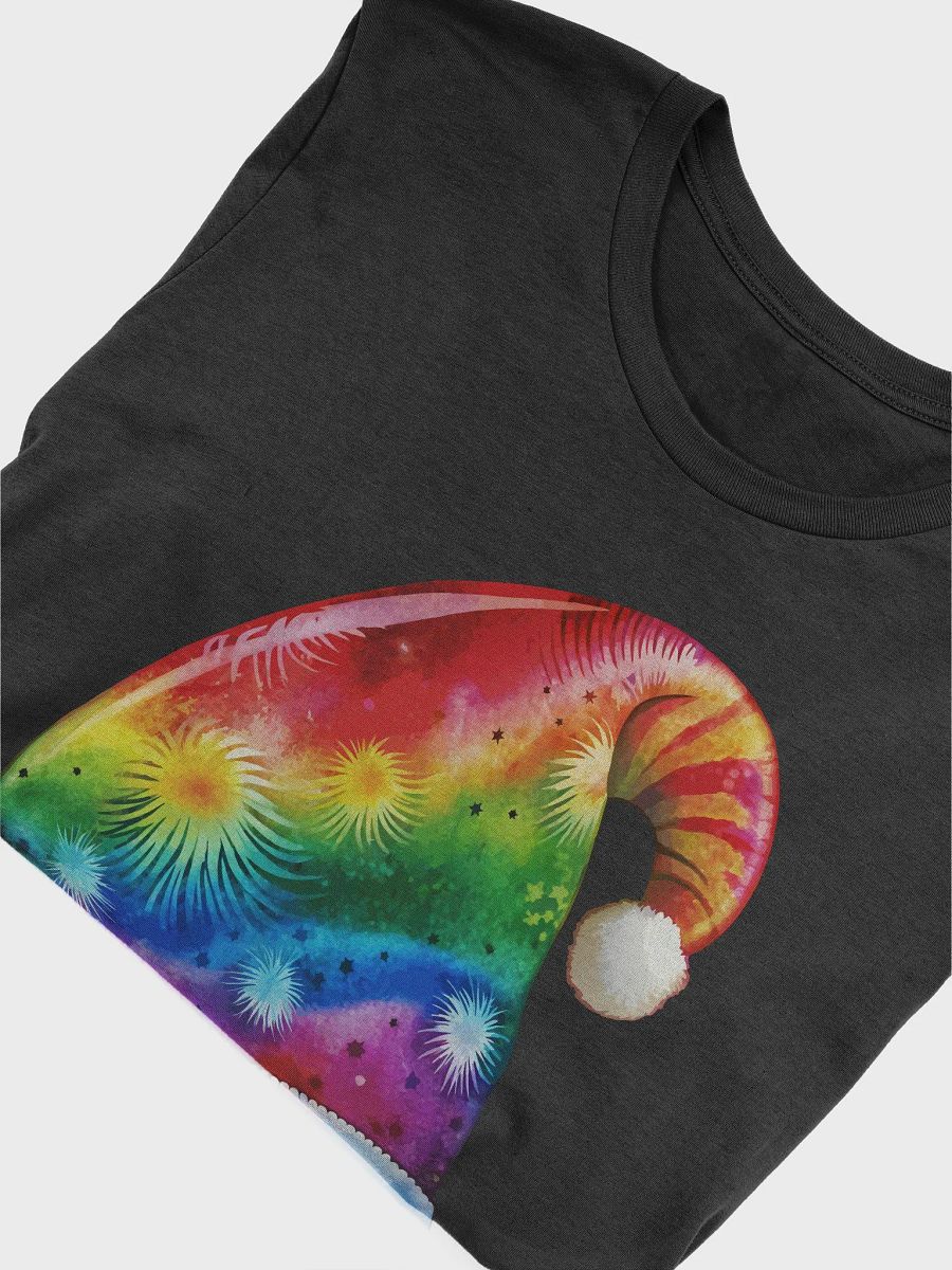 Tie-dye Santa Hat T-Shirt product image (5)