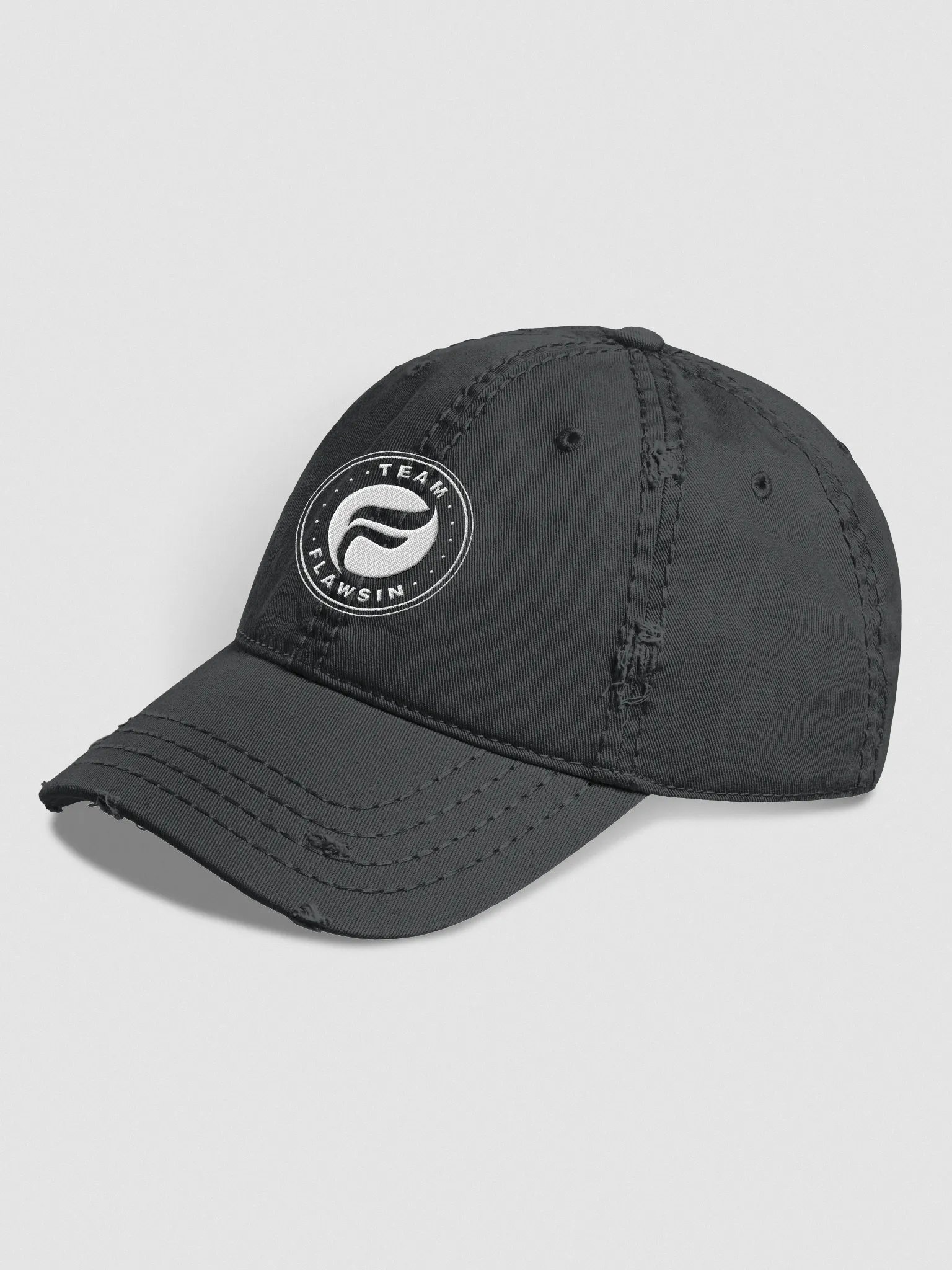 Team Flawsin Otto Distressed Dad Hat product image (2)