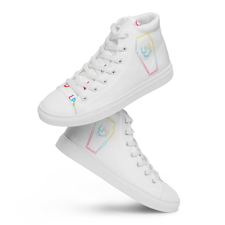 LPJ White Canvas Hi-Top Shoes product image (1)