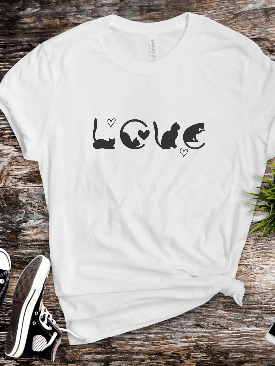 Cat Love T-shirt product image (3)