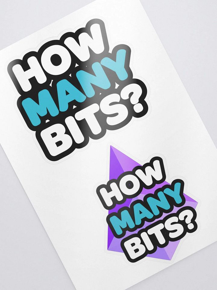 How Many Bits Sticker Collection! product image (2)