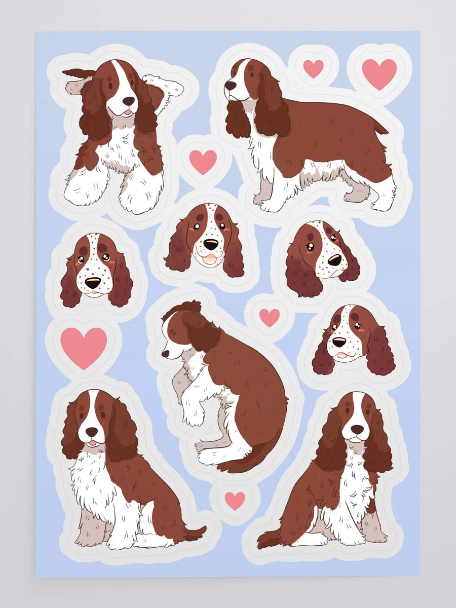 Playful English Cocker Spaniels Sticker Sheet product image (4)