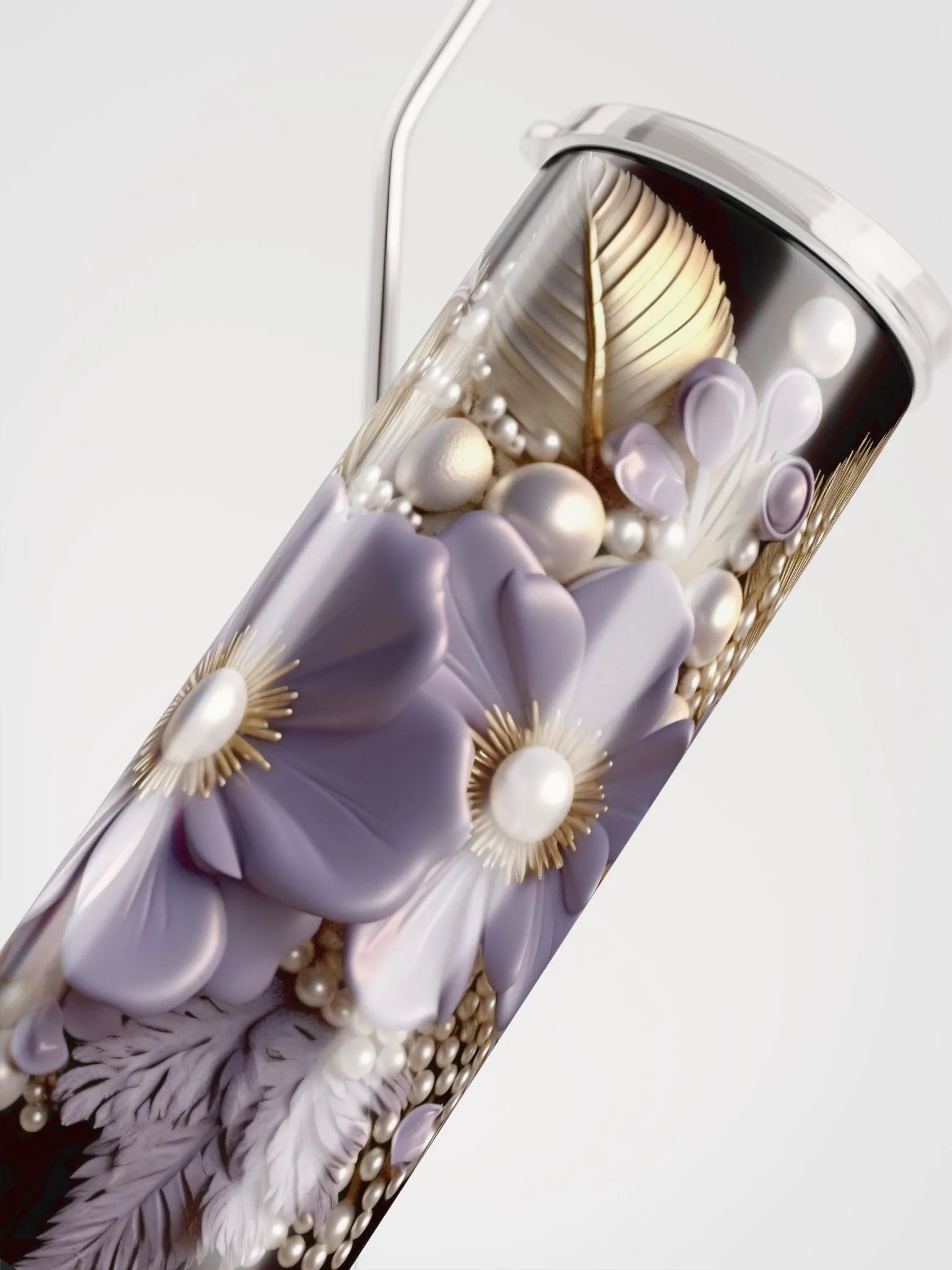 Golden Floral Elegance Tumbler product image (9)