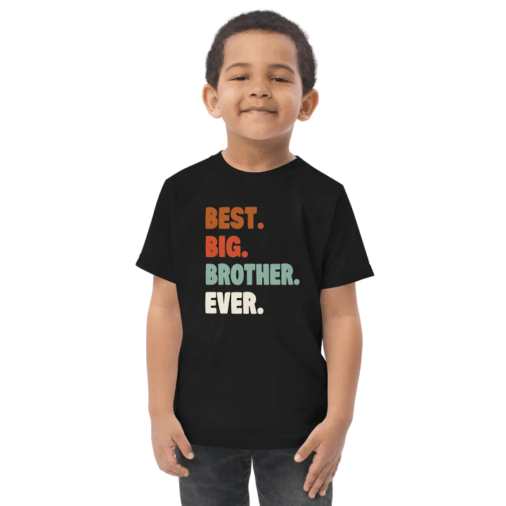 Vibrant Toddler Tee for the Best Big Brother Ever product image (1)