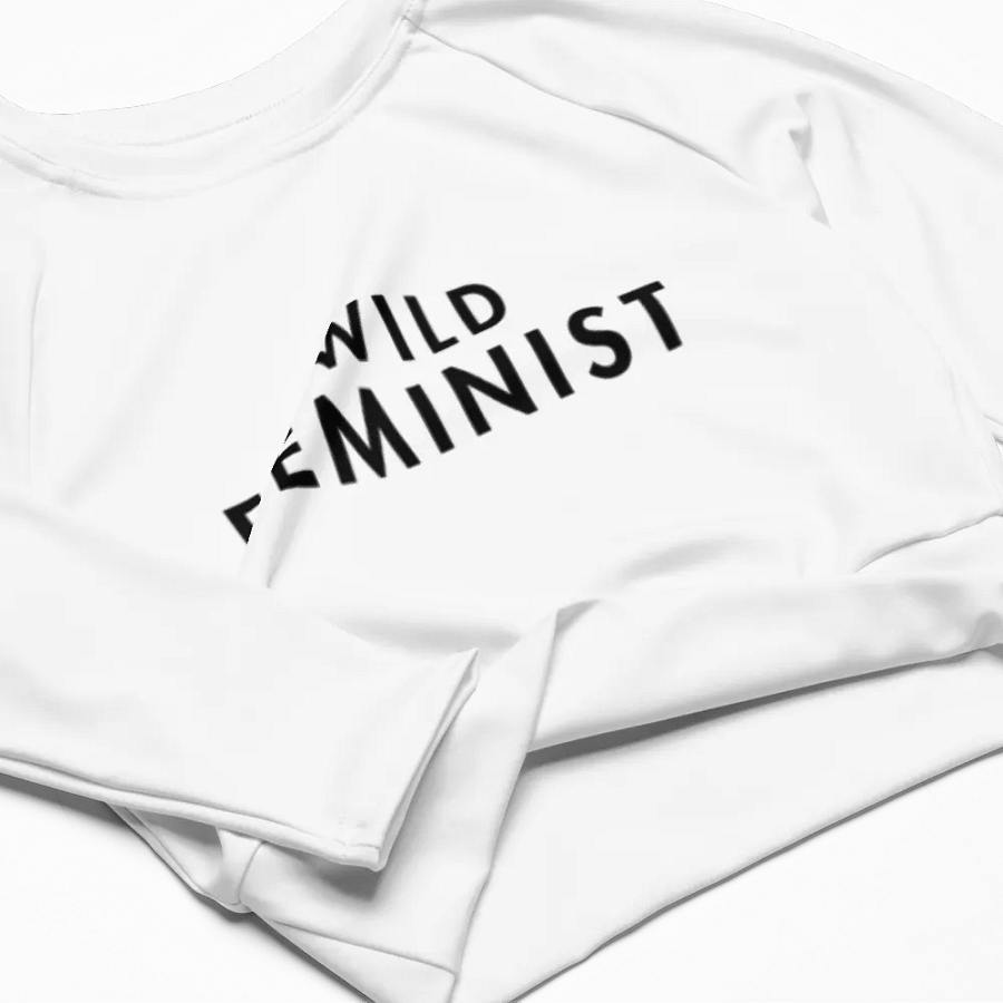 Wild Feminist Minimalist Cropped Tee. (LS) product image (4)