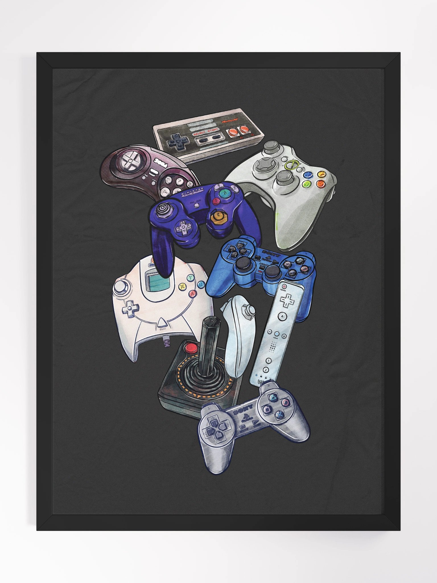 Button Masher Framed Poster product image (1)
