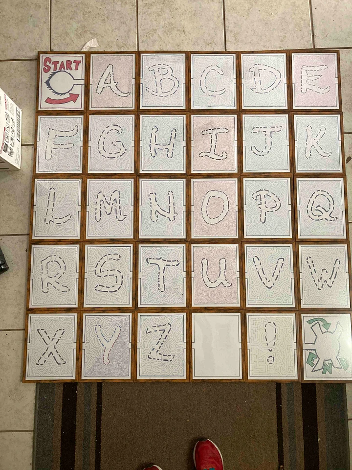 The aMAZEking Alphabet - 8.5