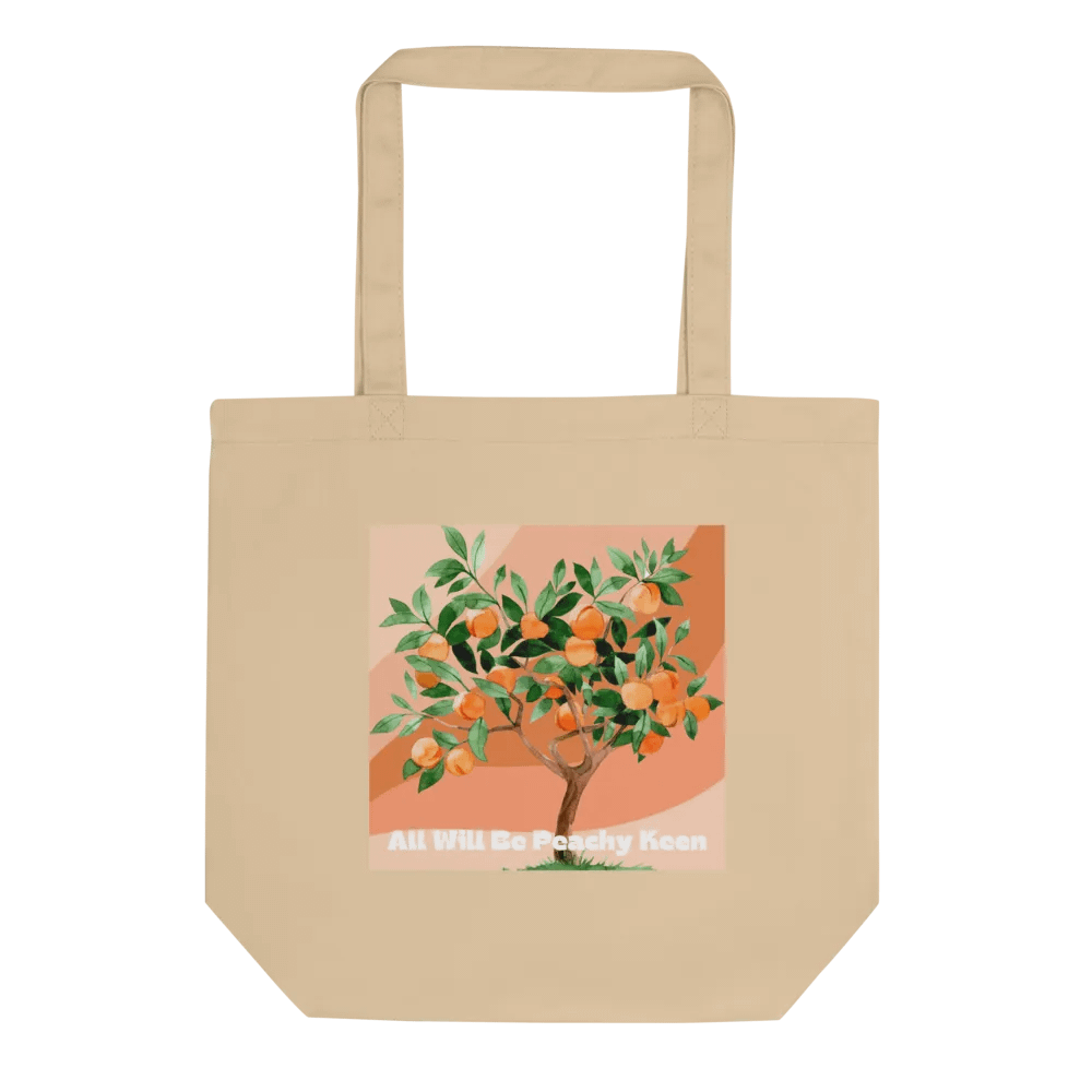 Peachy Keen Eco Tote Bag product image (1)