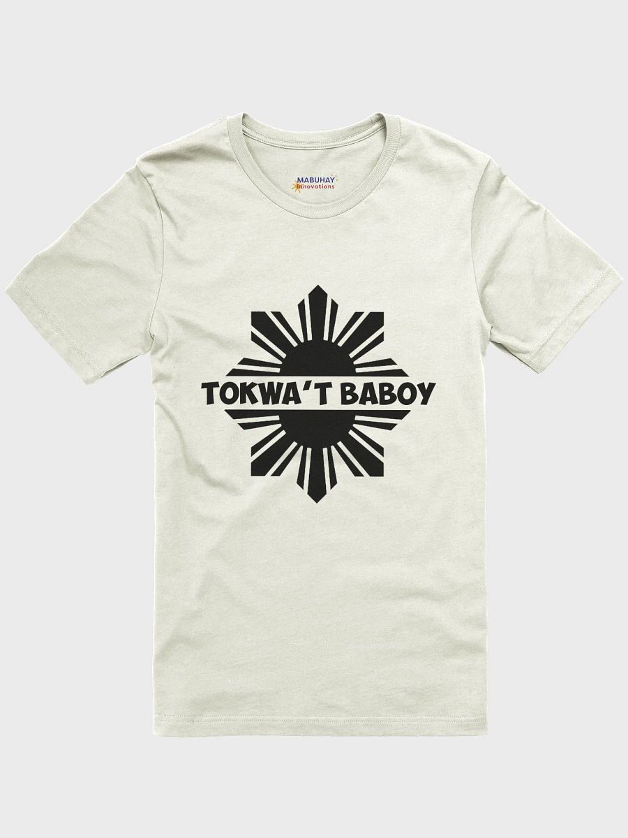 Tokwa't Baboy WHITE TEE, Pork Tofu Philippines Cuisine, Filipino Foodie, Short Sleeve Light Tones T-Shirt Black Logo product image (1)