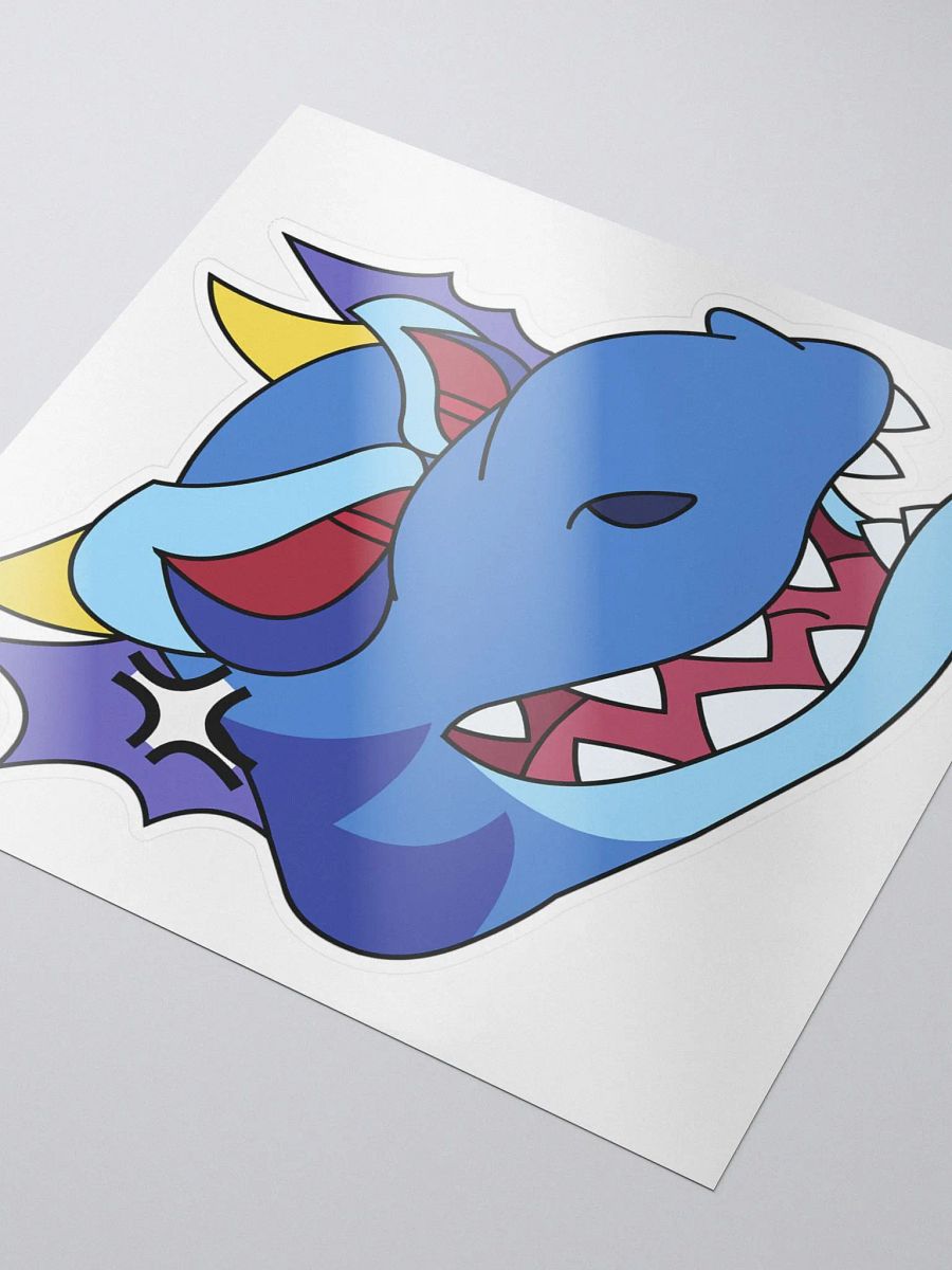 Angry Dragon Blue Sticker product image (3)