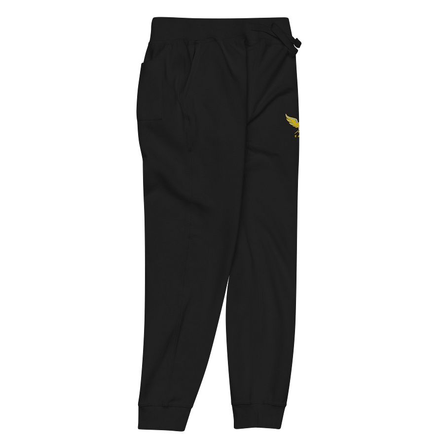 Unisex Fleece Joggers with Exclusive Eagle Design - Tapered Fit, Multiple Colours product image (5)