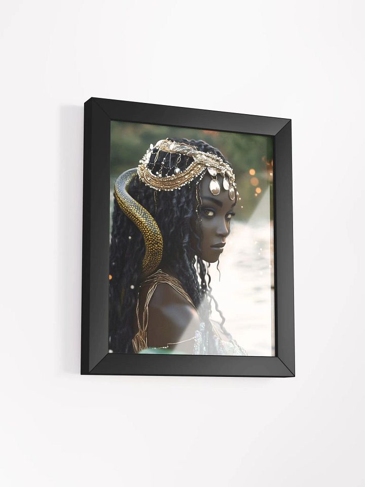 Mami Wata: The Enigmatic Spirit of Life’s Flow – Framed Matte Poster product image (16)