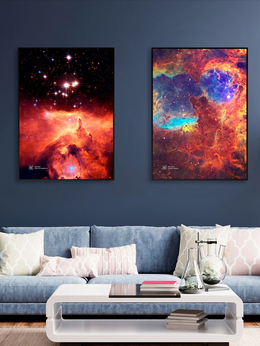 Lobster Nebula, NGC 6357, NASA Hubble Space Telescope — Hi-Res Space poster, science poster, space photo product image (2)
