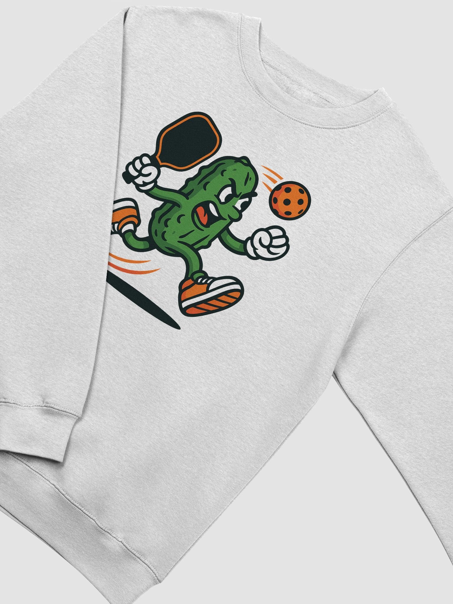 Gray Sweatshirt – “Court Crusher Pickleball Crewneck” product image (3)