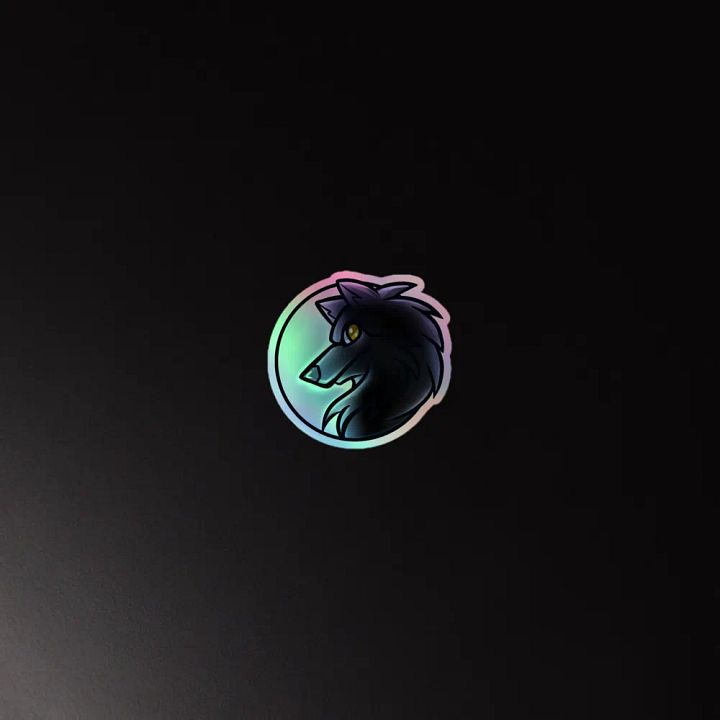 Lone Wolf Holographic Sticker Set product image (4)