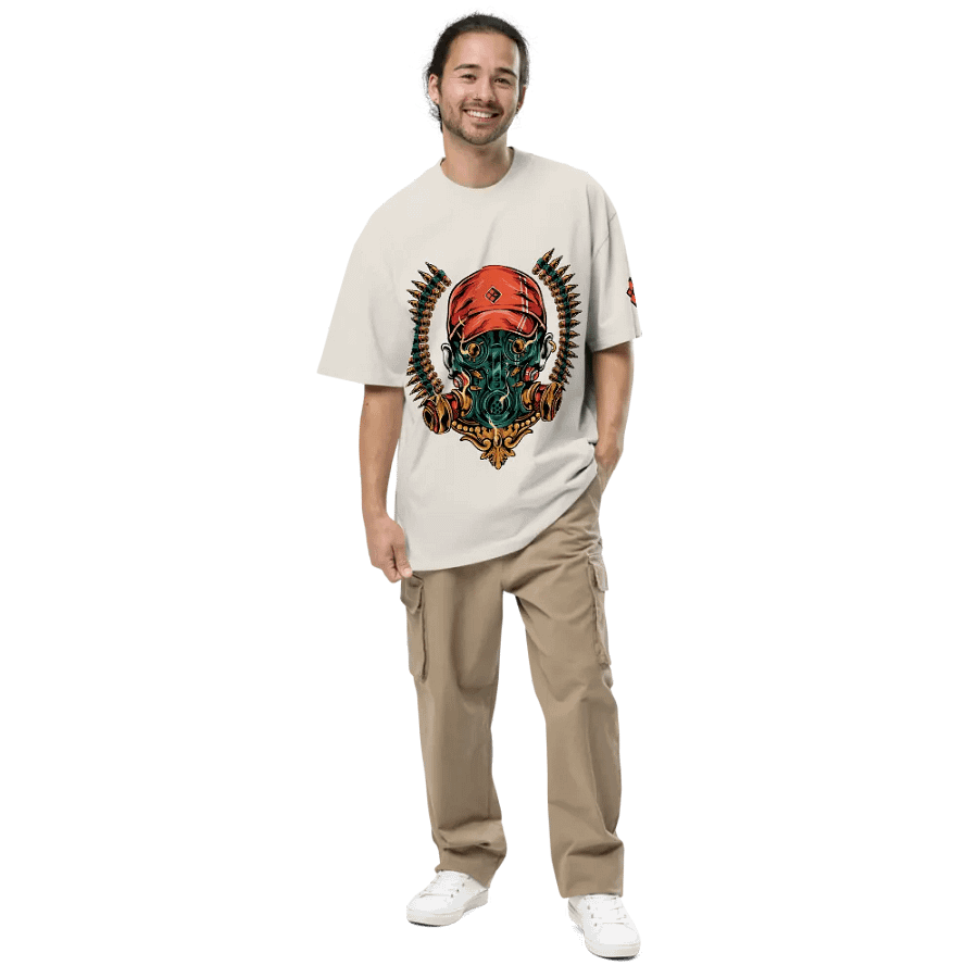 Oversized NEVER OUTGUNNED Tee product image (13)