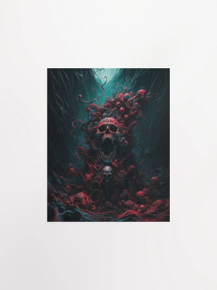 Surreal Skull Chaos Matte Poster product image (5)