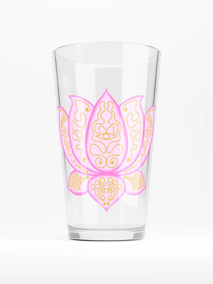 Golden Lotus Eye Shaker Pint Glass product image (1)