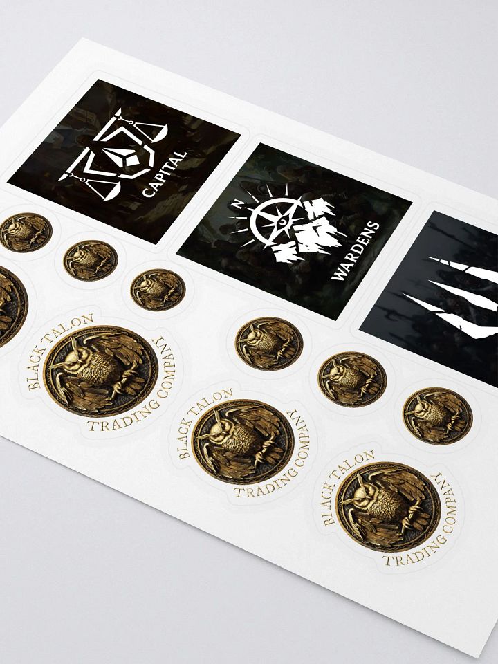 Black Talon Trading Co. Kiss Cut Sticker Sheet product image (2)