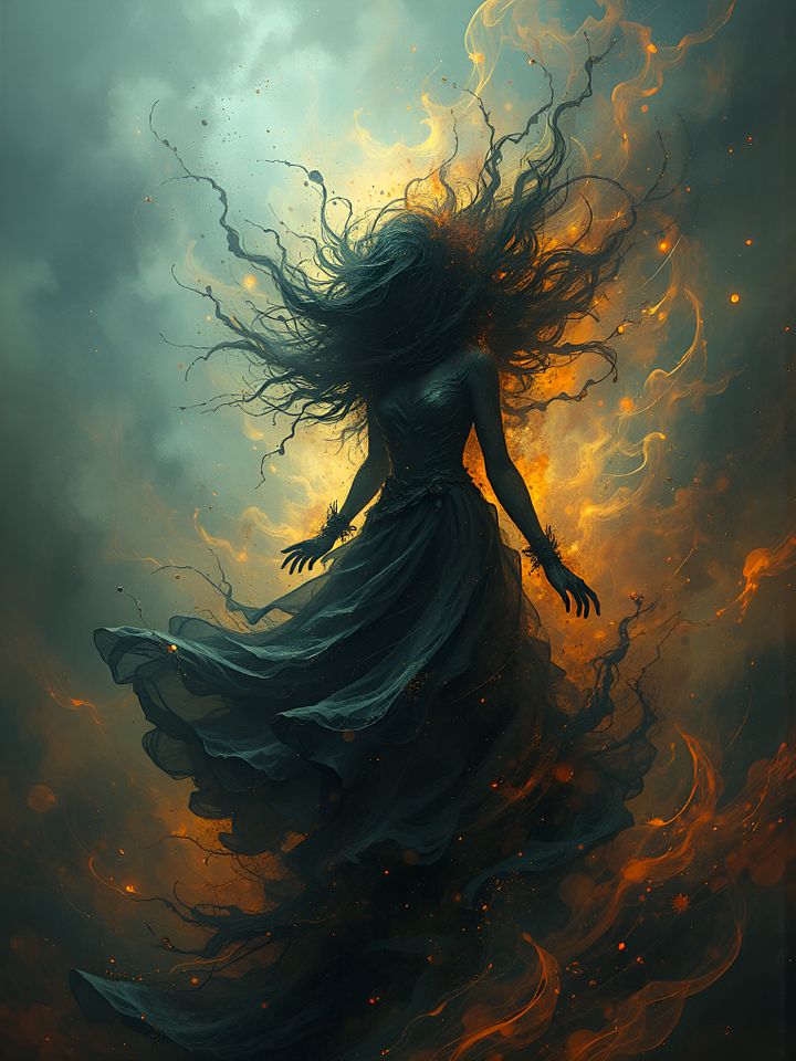 The Infernal Storm - Dark Art Print product image (1)