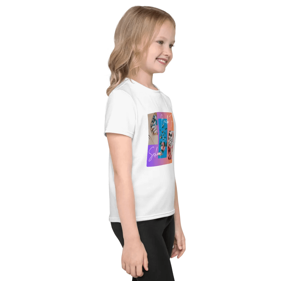Artistic Back To School Kids Crew Neck T-Shirt product image (4)