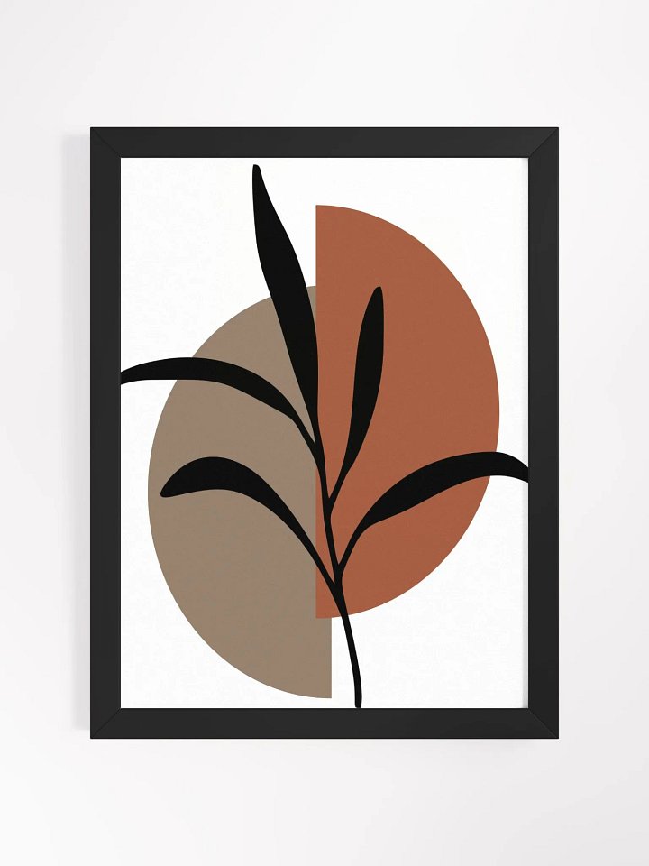 Botanical Geometric Fusion Poster product image (3)