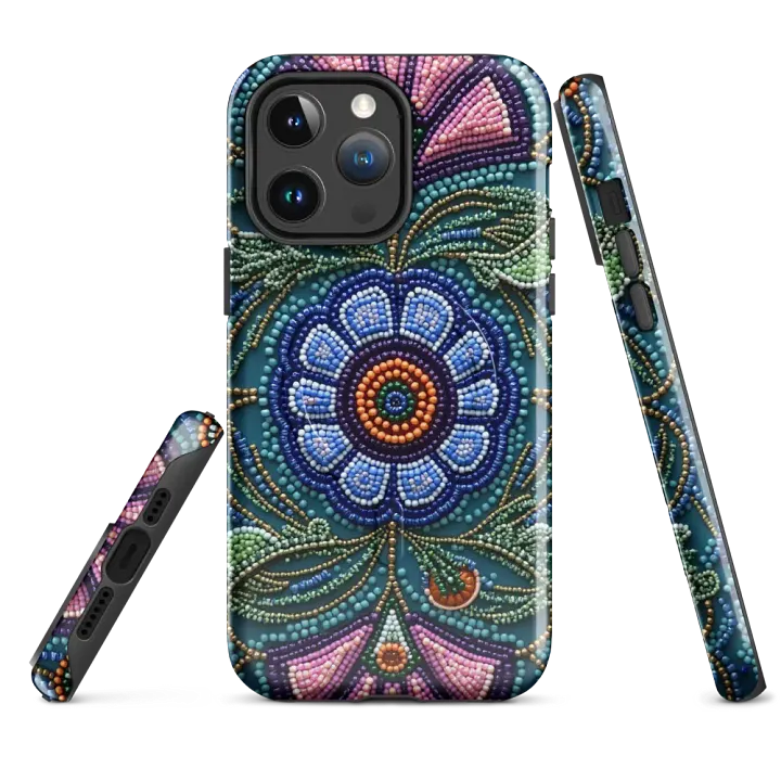 Floral Beaded Embroidery iPhone® Case product image (1)