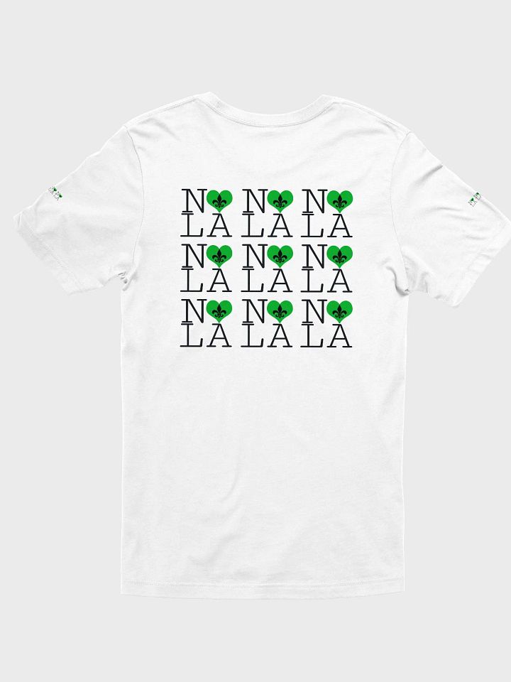 I LOVE NOLA **SUPERSOFT LEGACY TEE** (GREEN HEART LEGACY BACK + SLEEVES) product image (15)