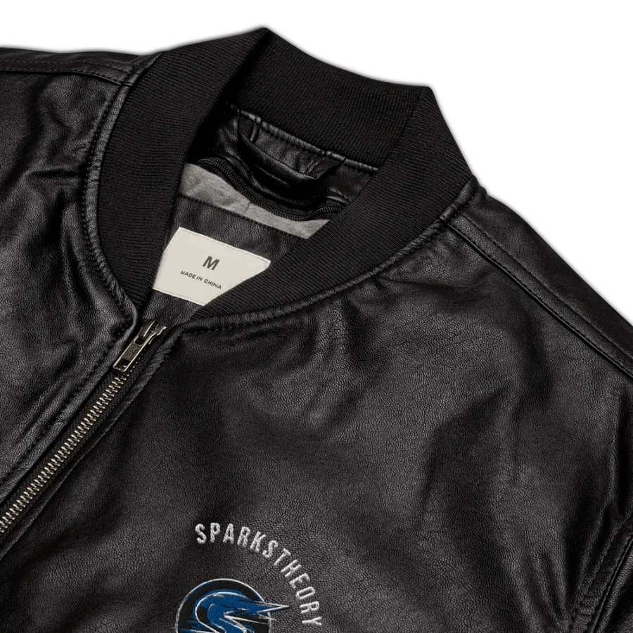 Sparks - Faux Leather Bomber Jacket product image (1)