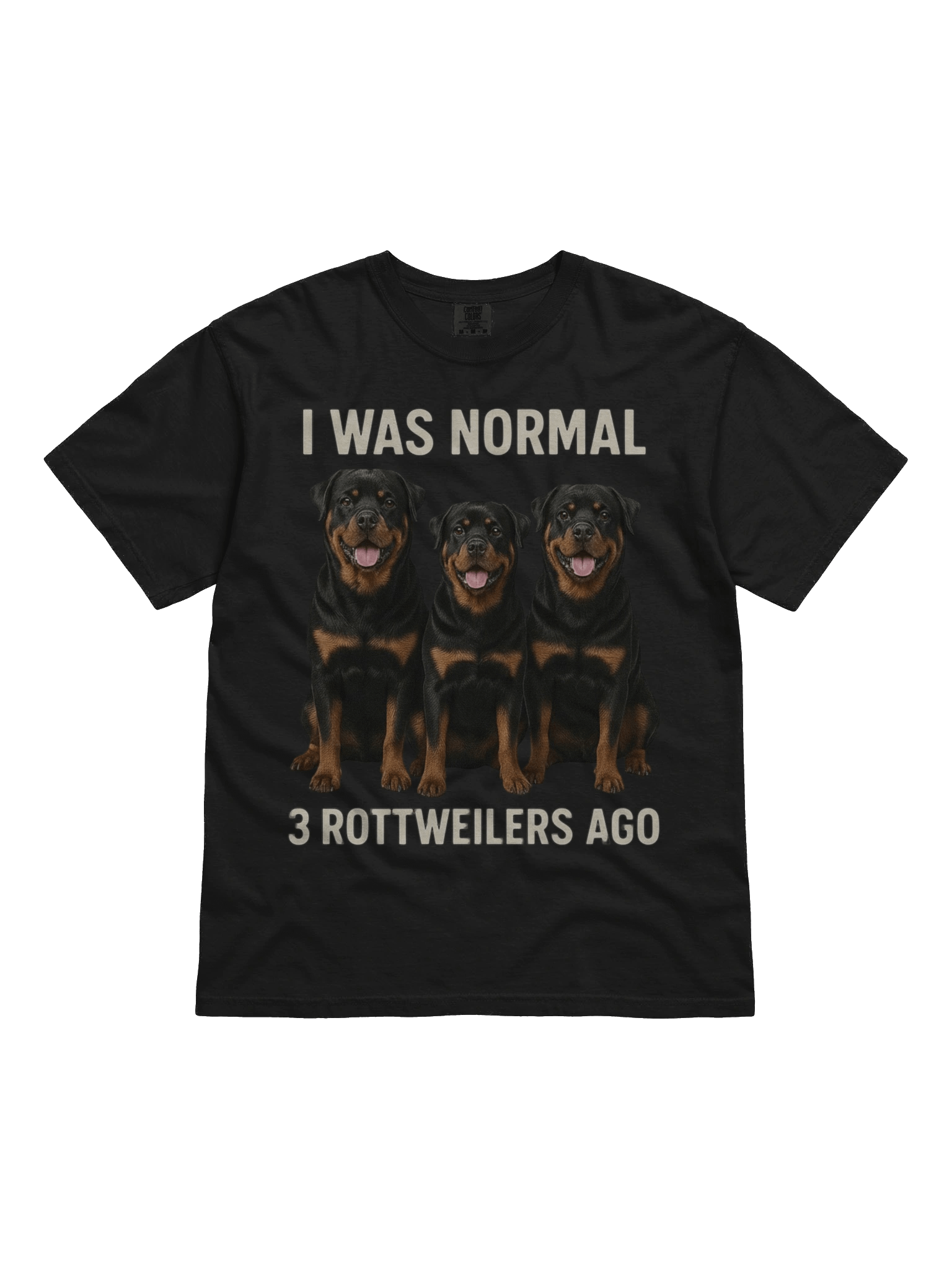 I Was Normal 3 Rottweilers Ago T-Shirt product image (1)