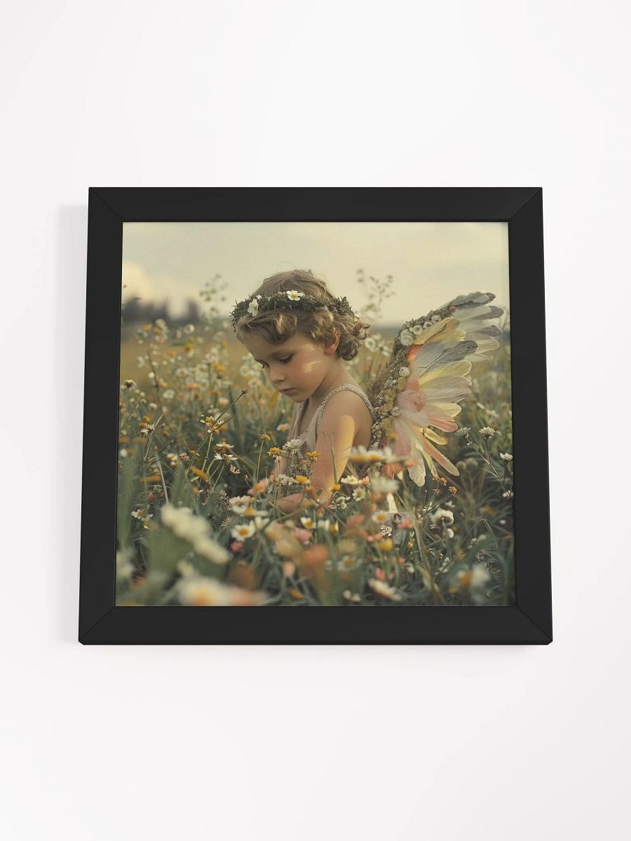 Cherub Child In A Field of Flowers Wall Art product image (4)
