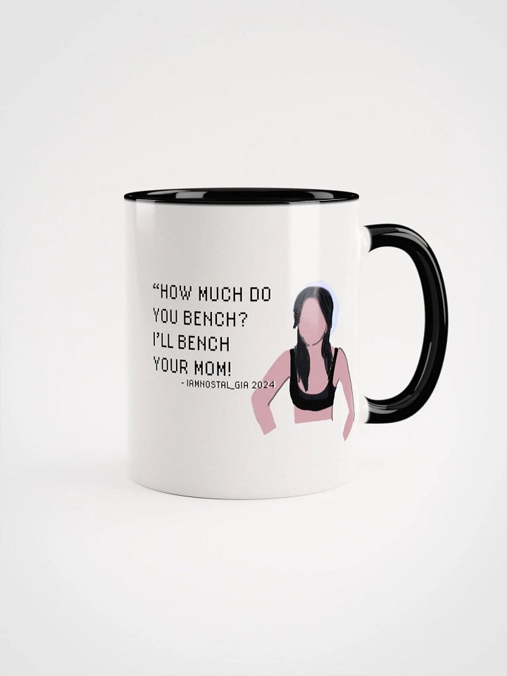 I'LL BENCH YOUR MOM Enamel Mug product image (5)