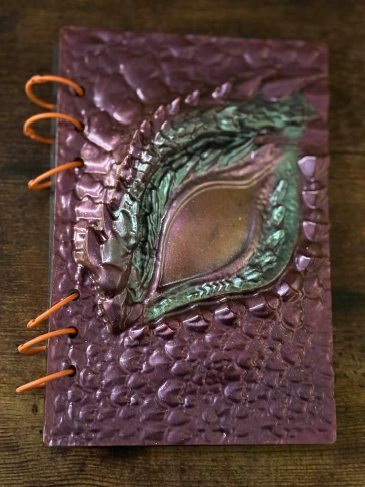 3D Resin Notebook – Handmade Refillable Journal with 50 Un-Lined Colored Pages product image (1)