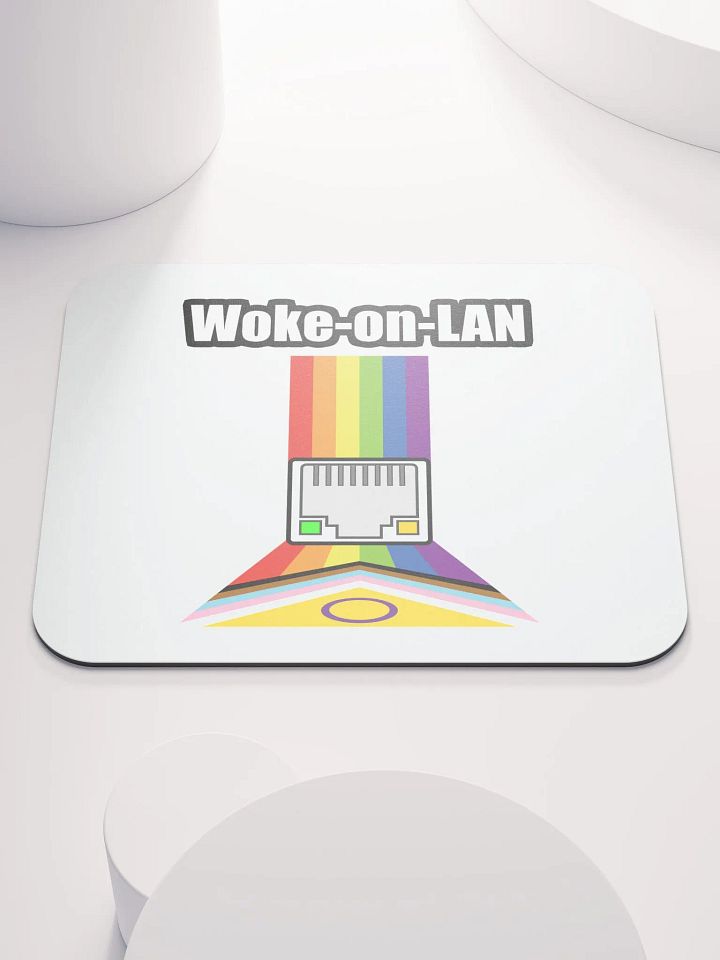 Woke on LAN Mouse Pad (White) product image (1)