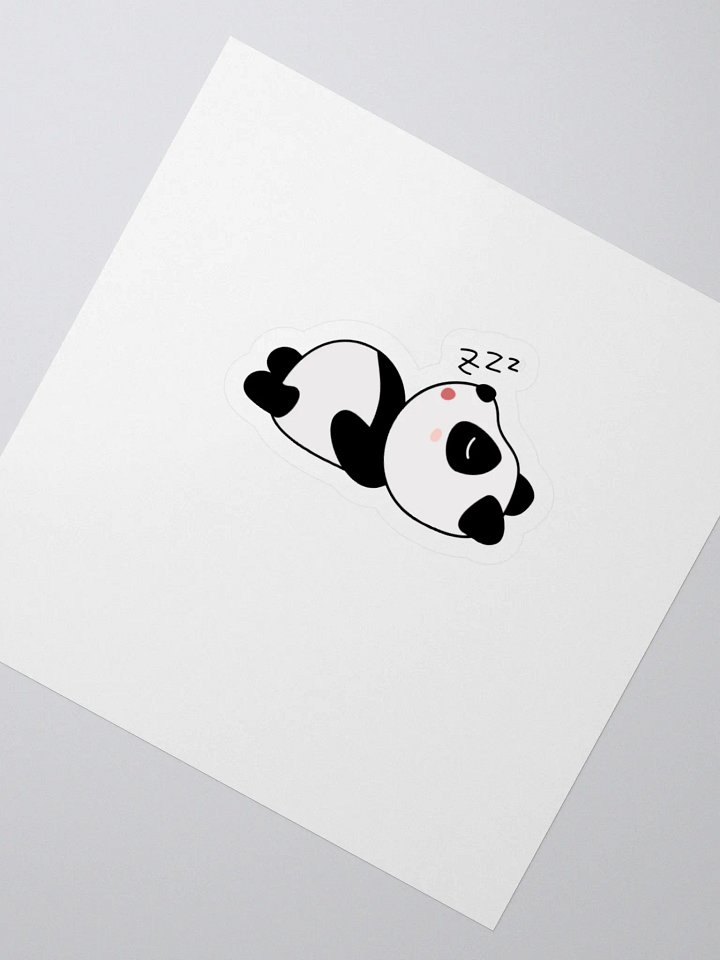 sleepy panda sticker product image (2)