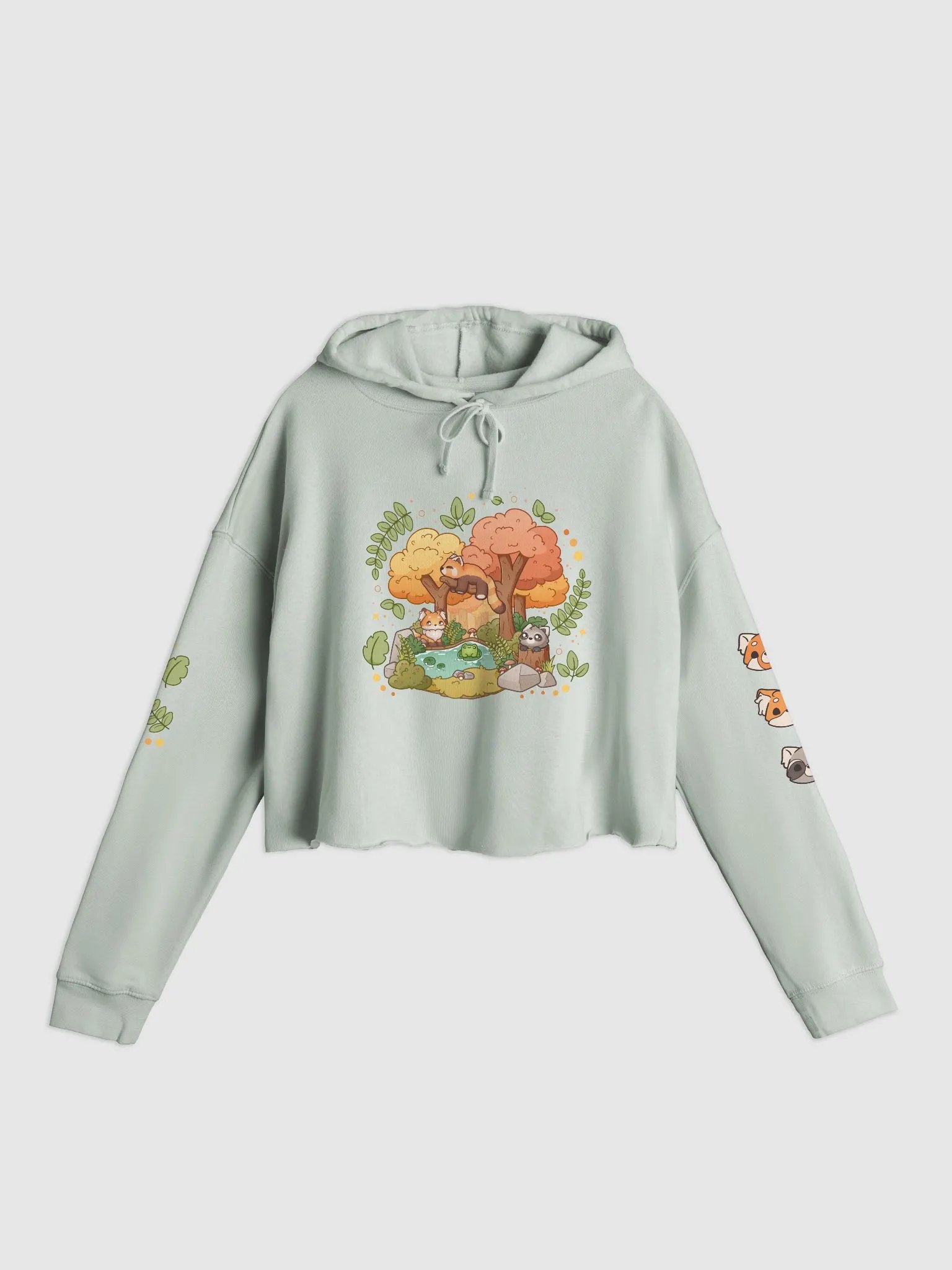 Cropped hoodie | Woodland frens product image (13)