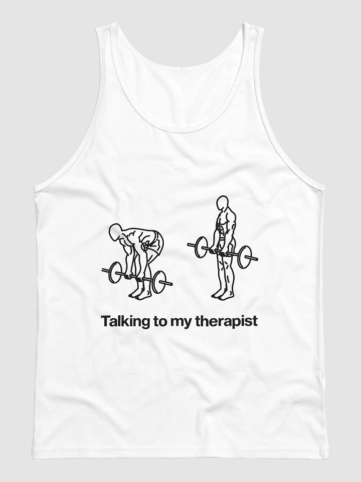 talking to my therapist tanktop - 100% cotton product image (1)