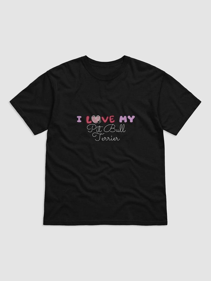 Heart Paw Print Pit Bull Terrier T-Shirt product image (1)