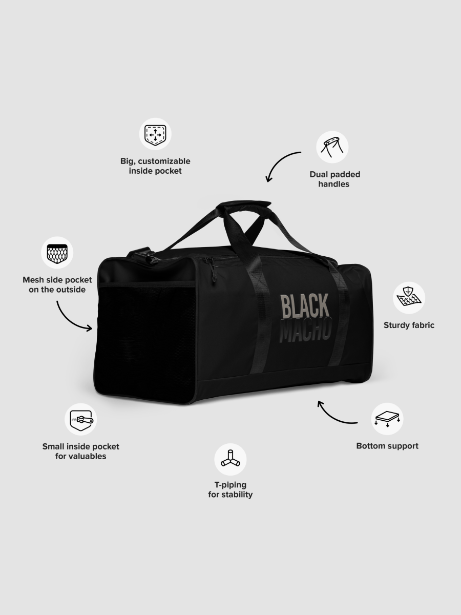[Black Macho] All-Over Print Duffle Bag Sublicolor 606 product image (11)