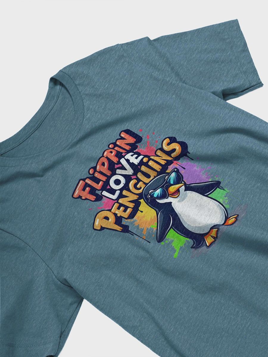 Flippin Love Penguins T-Shirt, Funny Penguin Graphic Tee, Cool Penguin Lover Shirt, Cute Cartoon Animal T-Shirt, Gift for Penguin Fans product image (8)