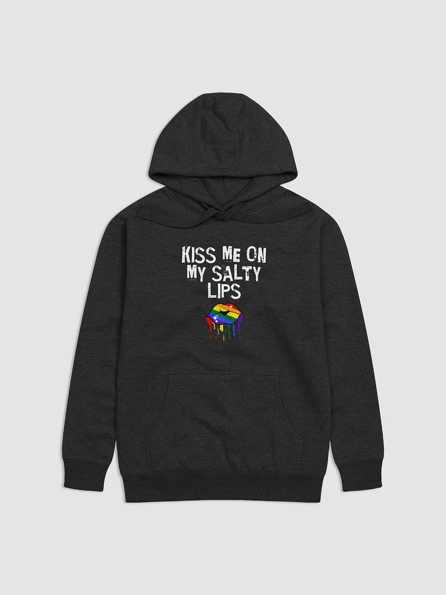 LGBTQ+ Hoodie Kiss Me On My Salty Lips Rainbow (Black) product image (6)