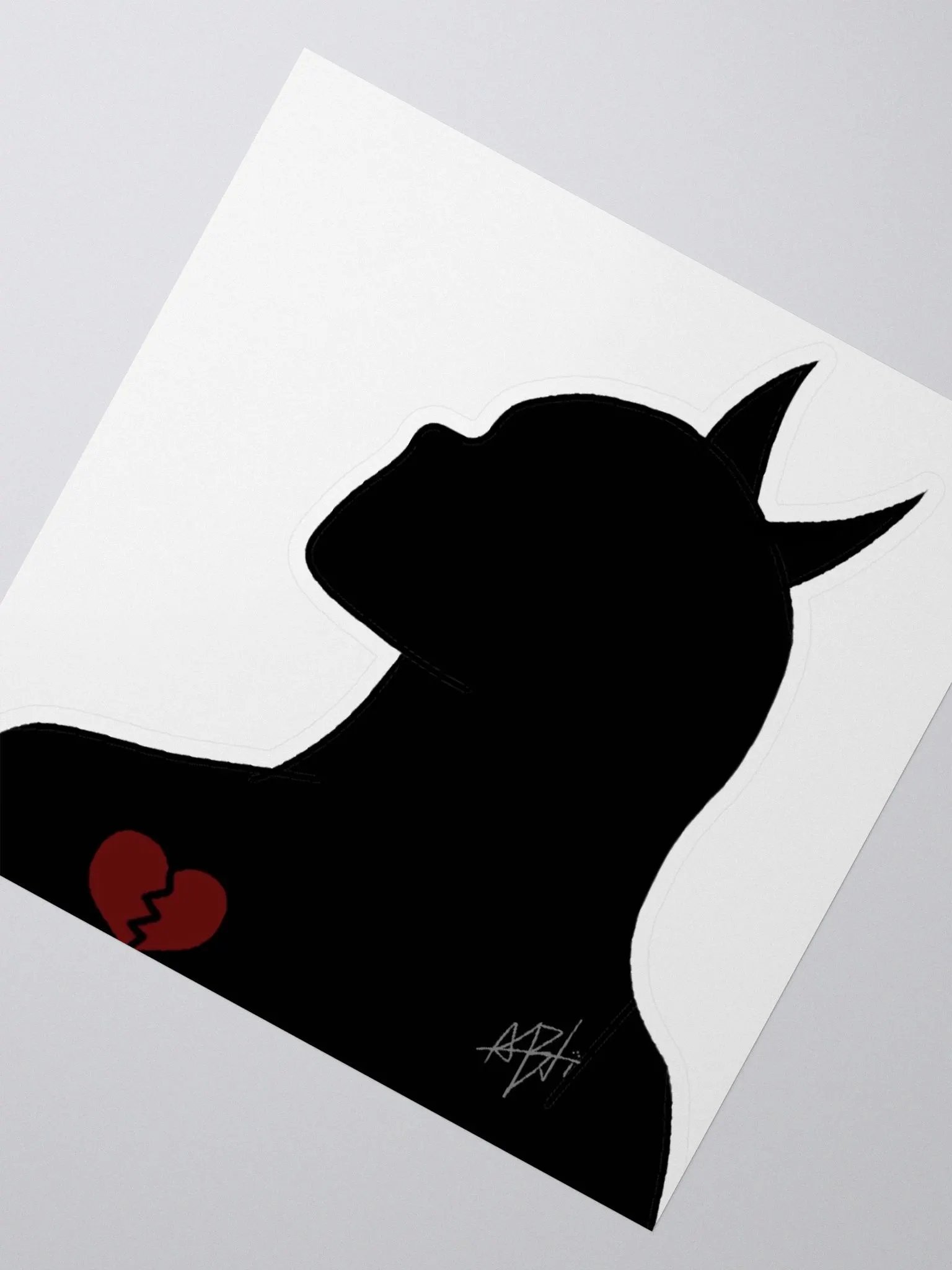 Edgy Silhouette Sticker product image (2)