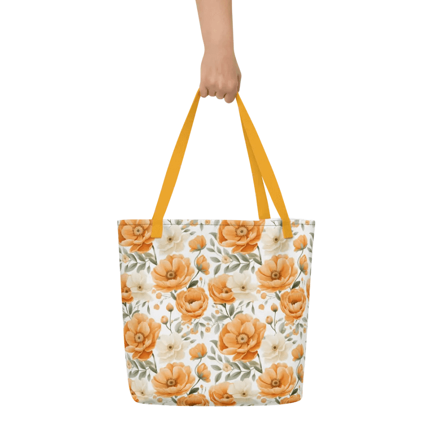 Just Peachy Floral Tote Bag product image (5)