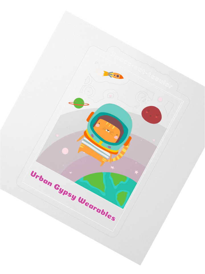 Galactic Feline Adventure Stickers product image (2)