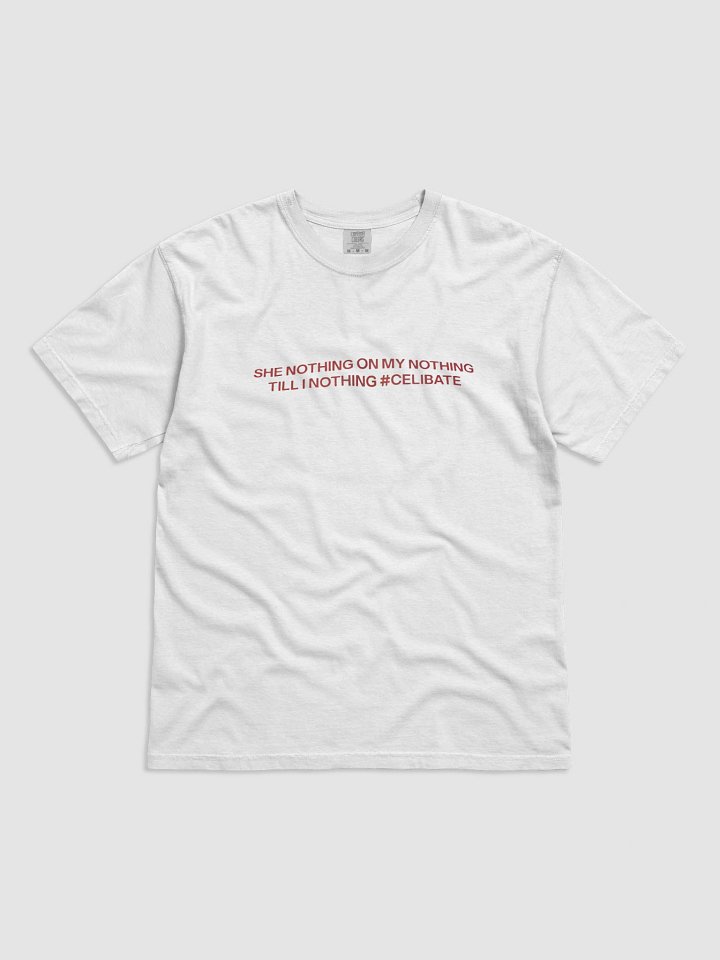 SHE NOTHING ON MY NOTHING TILL I NOTHING #CELIBATE SHIRT product image (1)