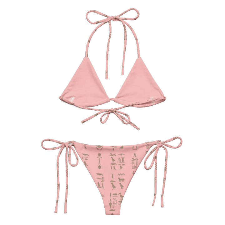 Isis Pink Hieroglyphs String Bikini product image (2)