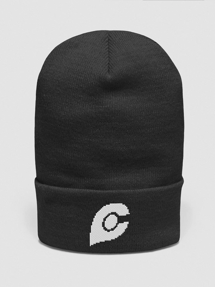 Cypher Logomark Beanie (White Embroidered) product image (1)
