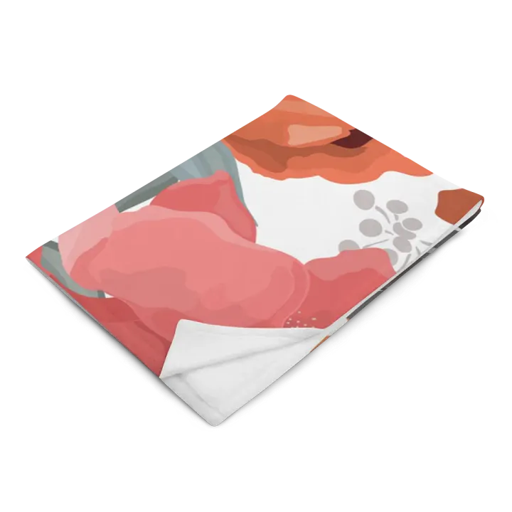 Floral Foliage Fantasy Throw Blanket product image (14)